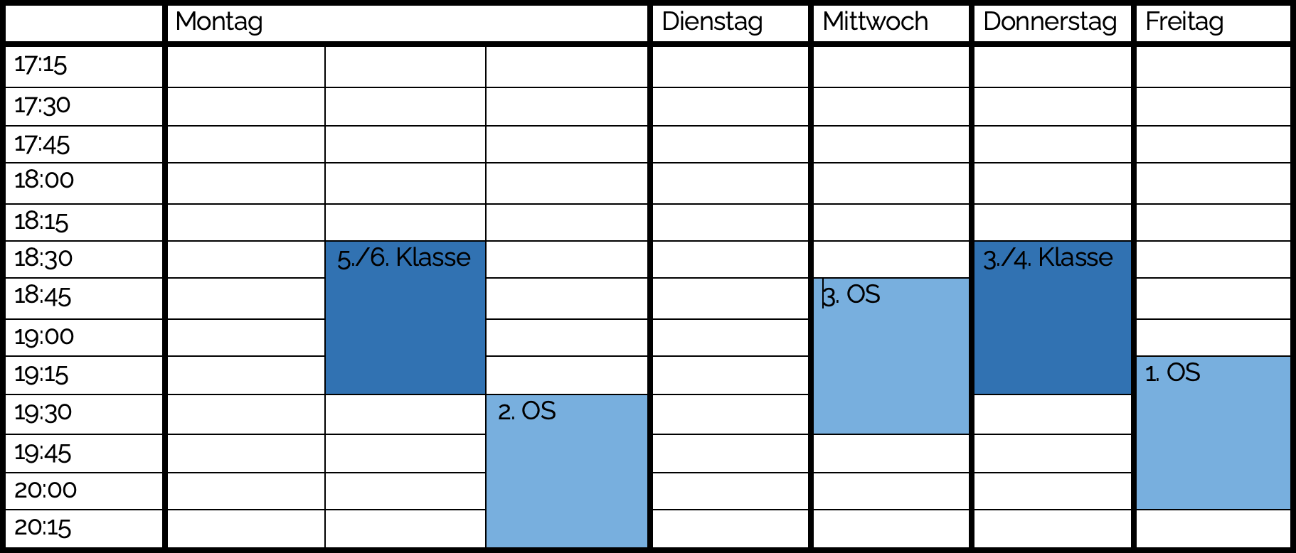 Unsere Gruppenstunden